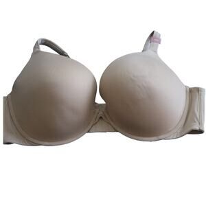 Cacique Lane Bryant Tan Beige Nude Boost Plunge Bra Size 46D New